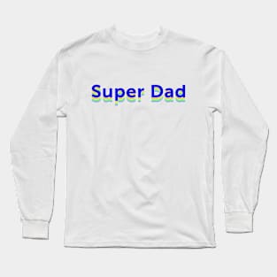 Superhero Dad Retro Long Sleeve T-Shirt